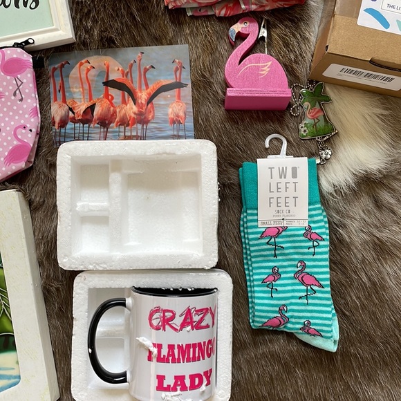 🦩🦩🦩 flamingo 🦩🦩🦩 lover's present bundle NWT worth at least $100 - Picture 3 of 5